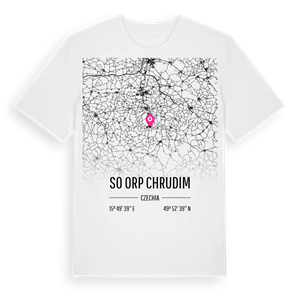 SO ORP Chrudim karta t-shirt – ekologisk bomull t-shirt från Pinshirt