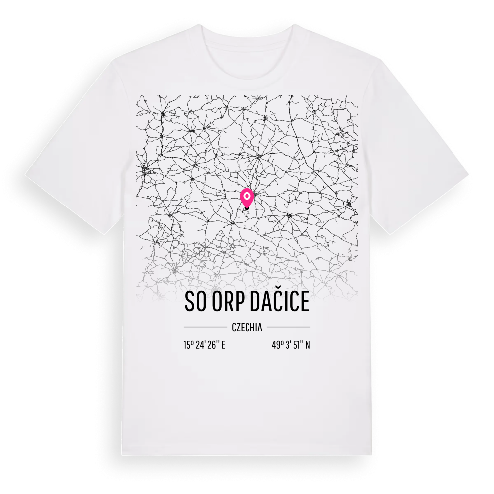 SO ORP Dačice karta t-shirt – White, i miljö