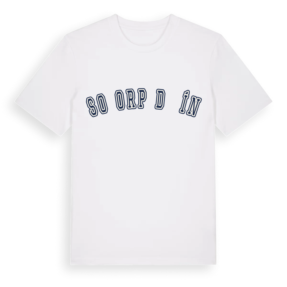 SO ORP Děčín college t-shirt – White, i miljö