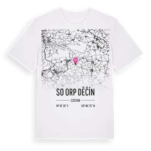 SO ORP Děčín karta t-shirt – ekologisk bomull t-shirt från Pinshirt