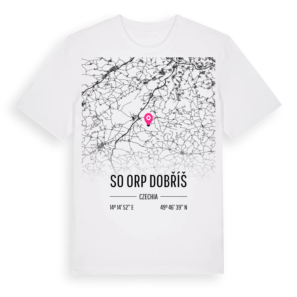 SO ORP Dobříš karta t-shirt – White, i miljö