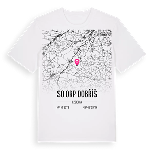 SO ORP Dobříš karta t-shirt – ekologisk bomull t-shirt från Pinshirt
