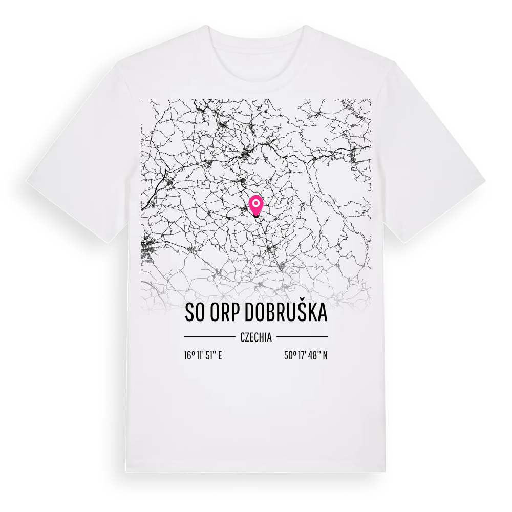 SO ORP Dobruška karta t-shirt – White, i miljö