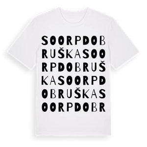 SO ORP Dobruška ordlek t-shirt – ekologisk bomull t-shirt från Pinshirt