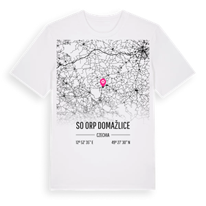 SO ORP Domažlice karta t-shirt – ekologisk bomull t-shirt från Pinshirt
