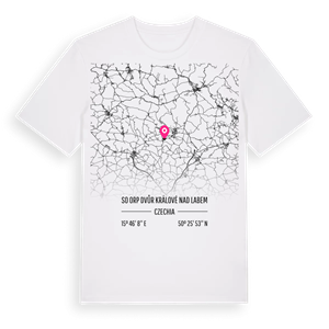 SO ORP Dvůr Králové nad Labem karta t-shirt – ekologisk bomull t-shirt från Pinshirt