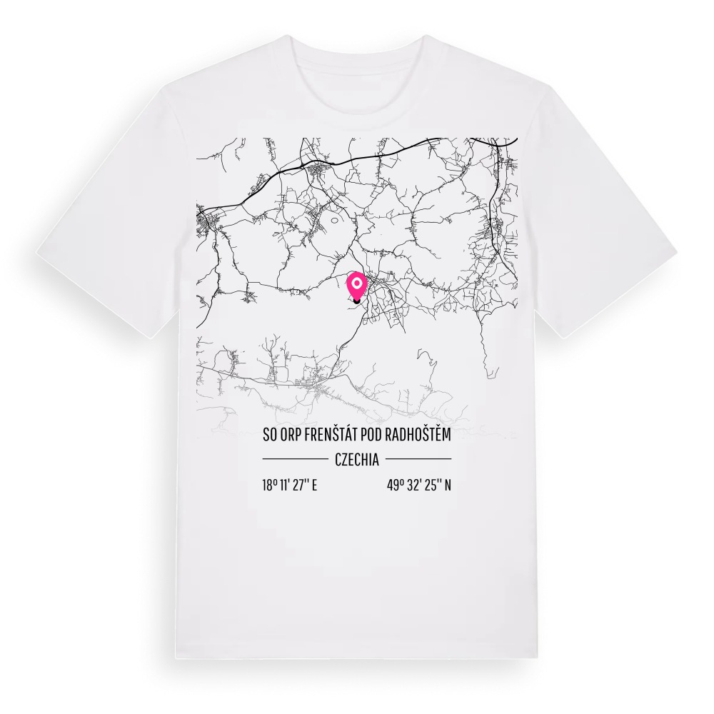 SO ORP Frenštát pod Radhoštěm karta t-shirt – White, i miljö