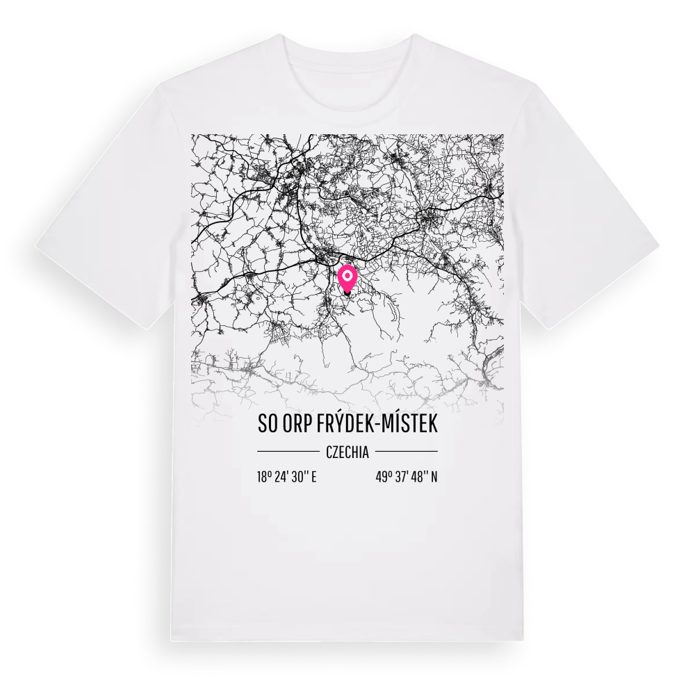 SO ORP Frýdek-Místek karta t-shirt – White, i miljö
