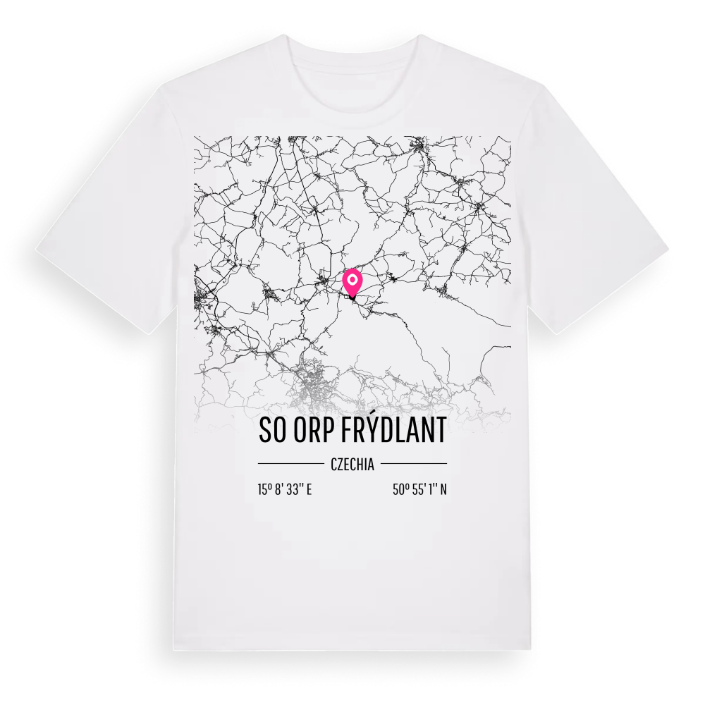 SO ORP Frýdlant karta t-shirt – White, i miljö