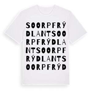 SO ORP Frýdlant ordlek t-shirt – ekologisk bomull t-shirt från Pinshirt