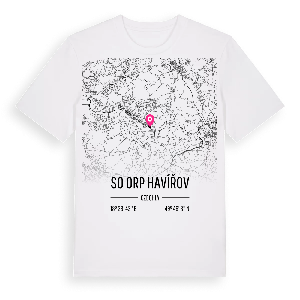 SO ORP Havířov karta t-shirt – White, i miljö