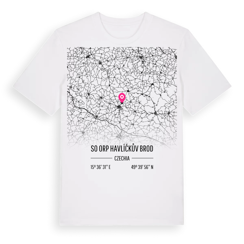 SO ORP Havlíčkův Brod karta t-shirt – White, i miljö