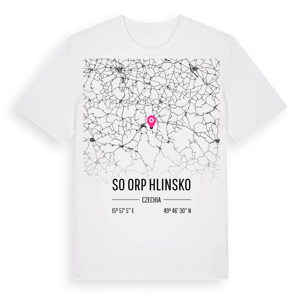 SO ORP Hlinsko karta t-shirt – White, i miljö