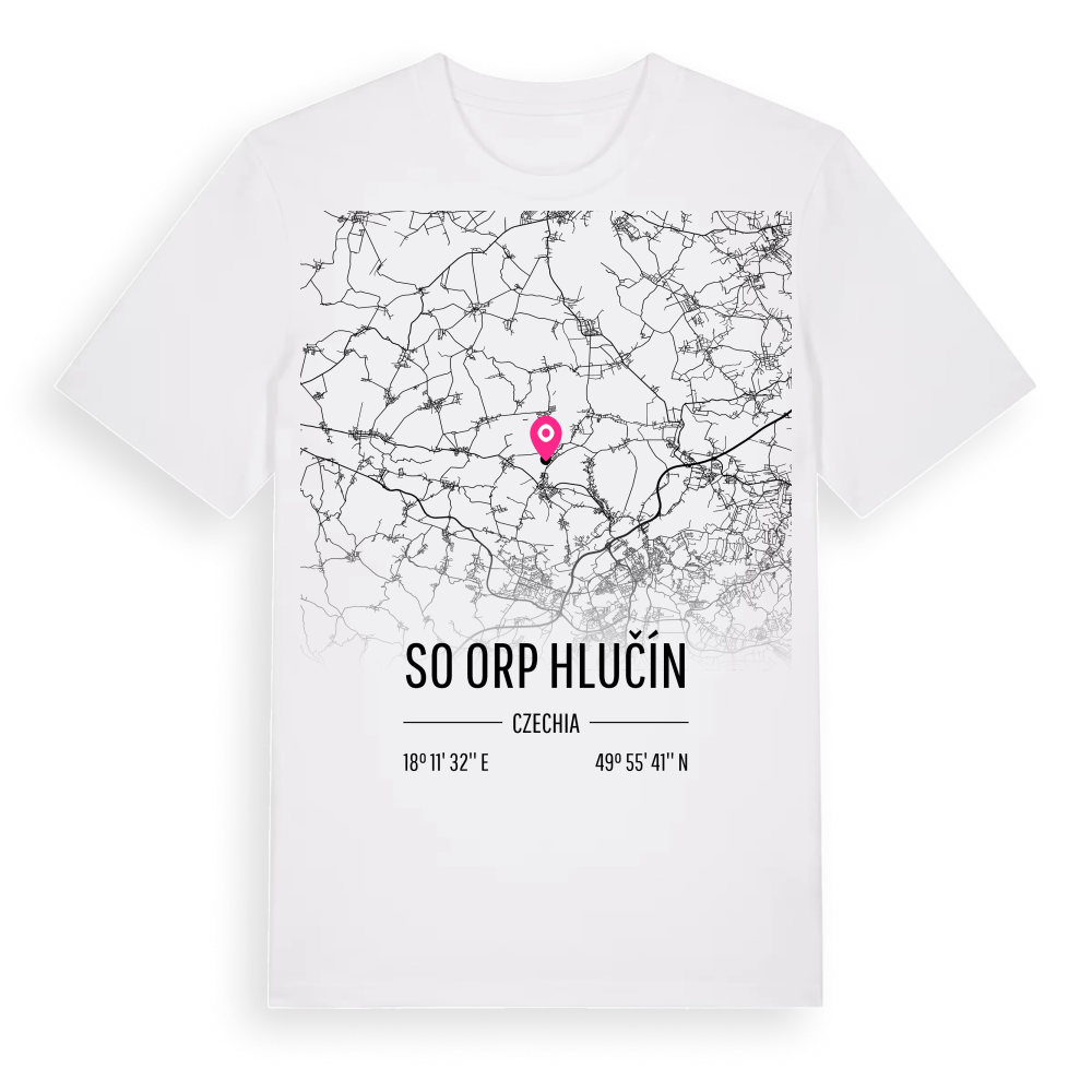 SO ORP Hlučín karta t-shirt – White, i miljö