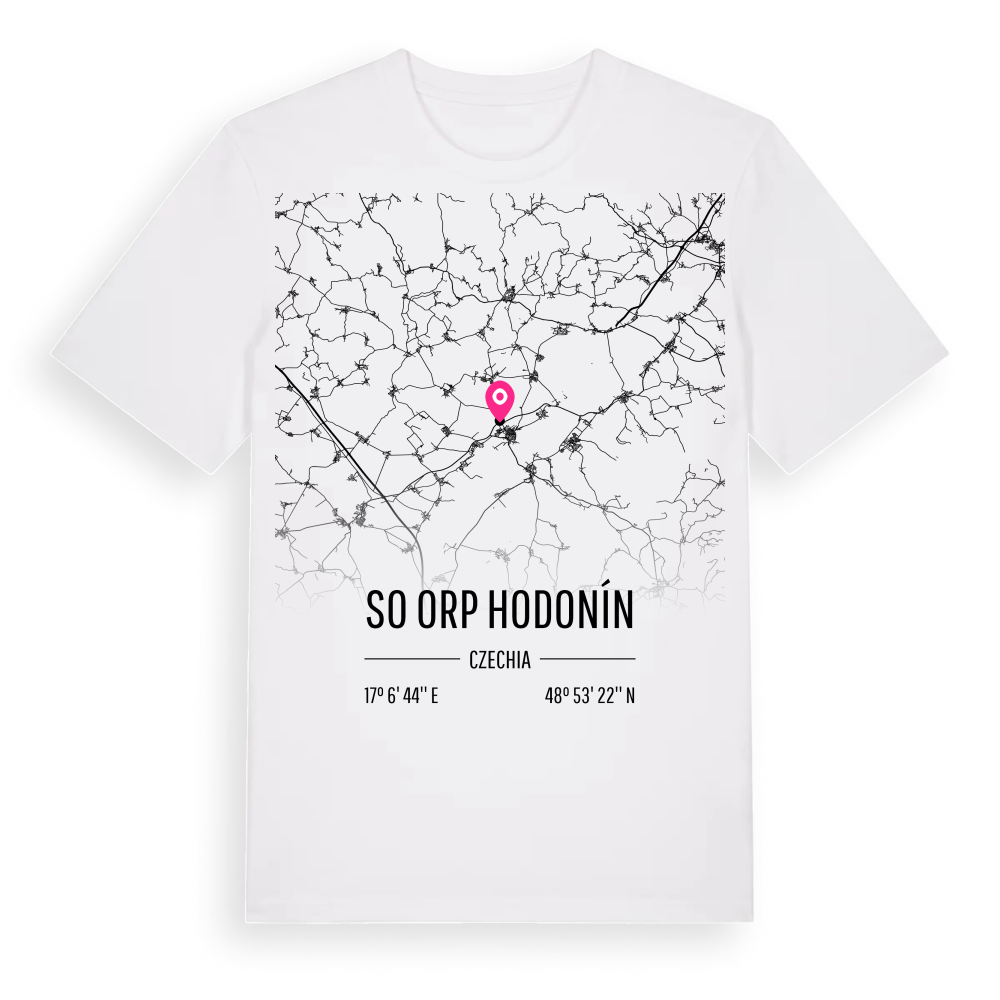 SO ORP Hodonín karta t-shirt – White, i miljö