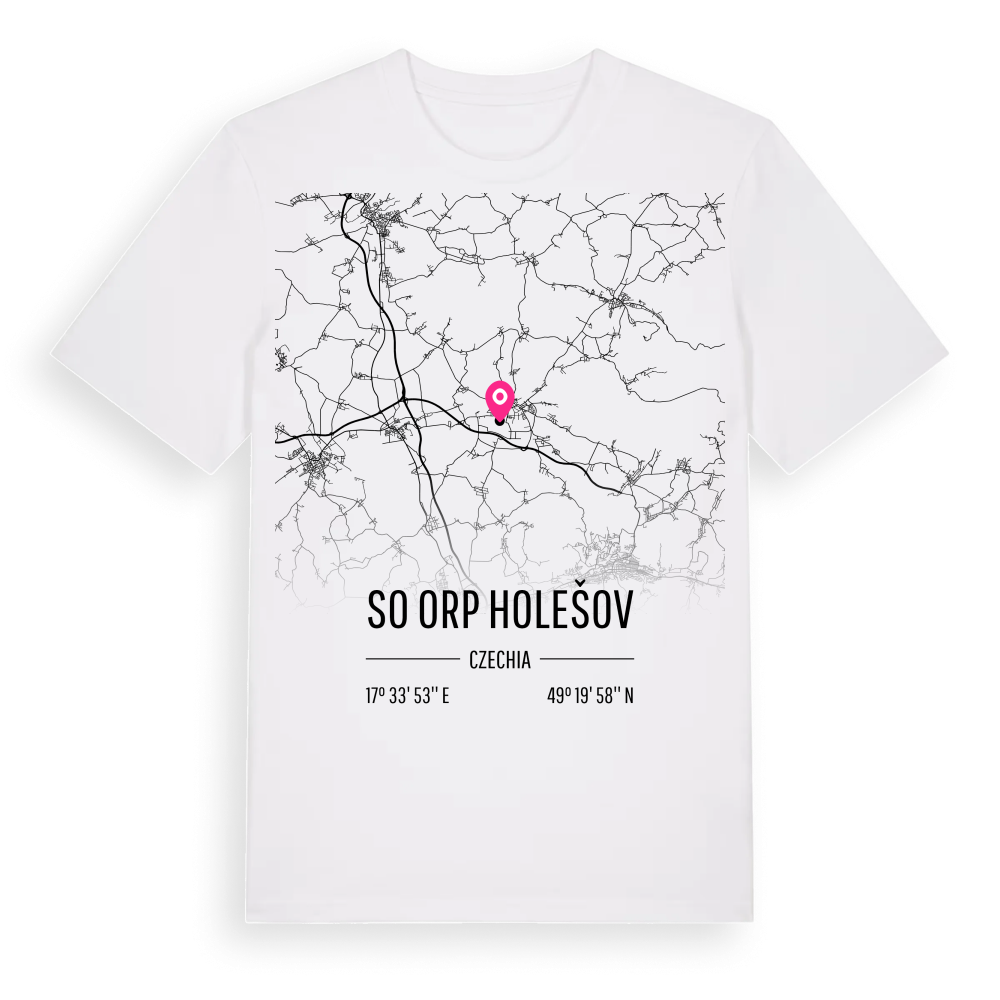 SO ORP Holešov karta t-shirt – White, i miljö