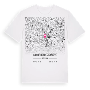 SO ORP Hradec Králové karta t-shirt – ekologisk bomull t-shirt från Pinshirt