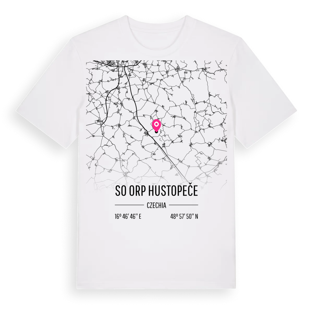 SO ORP Hustopeče karta t-shirt – White, i miljö