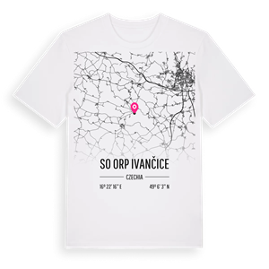 SO ORP Ivančice karta t-shirt – ekologisk bomull t-shirt från Pinshirt