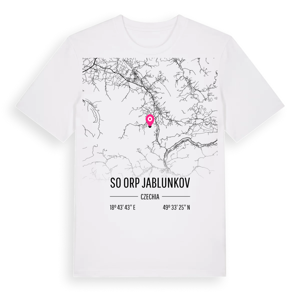 SO ORP Jablunkov karta t-shirt – White, i miljö