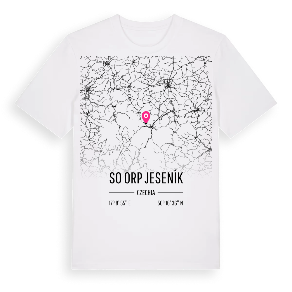 SO ORP Jeseník karta t-shirt – White, i miljö