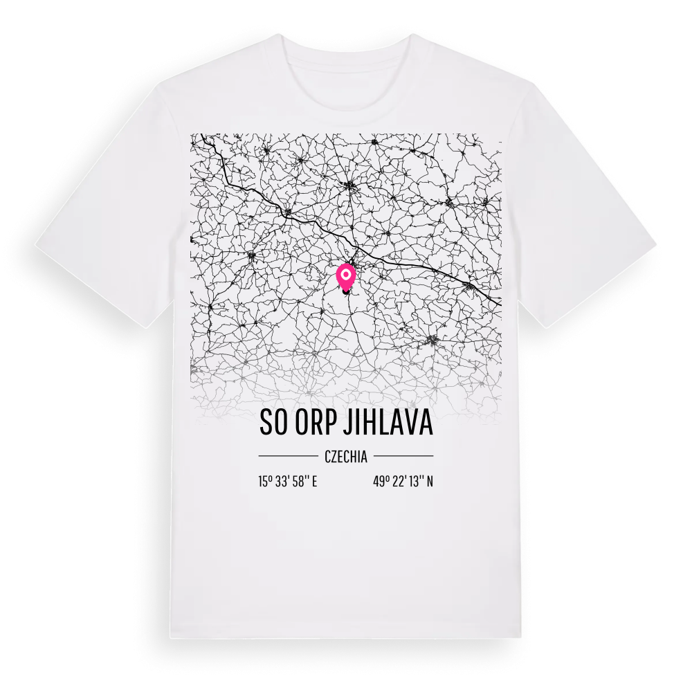 SO ORP Jihlava karta t-shirt – White, i miljö