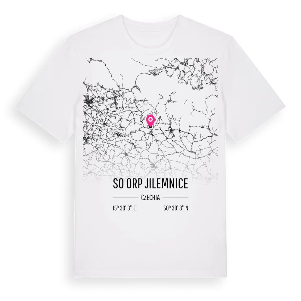 SO ORP Jilemnice karta t-shirt – White, i miljö