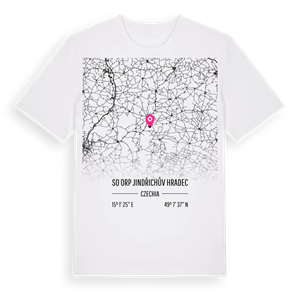 SO ORP Jindřichův Hradec karta t-shirt – ekologisk bomull t-shirt från Pinshirt