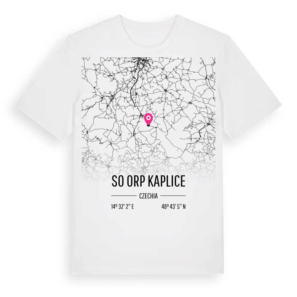 SO ORP Kaplice karta t-shirt – White, i miljö