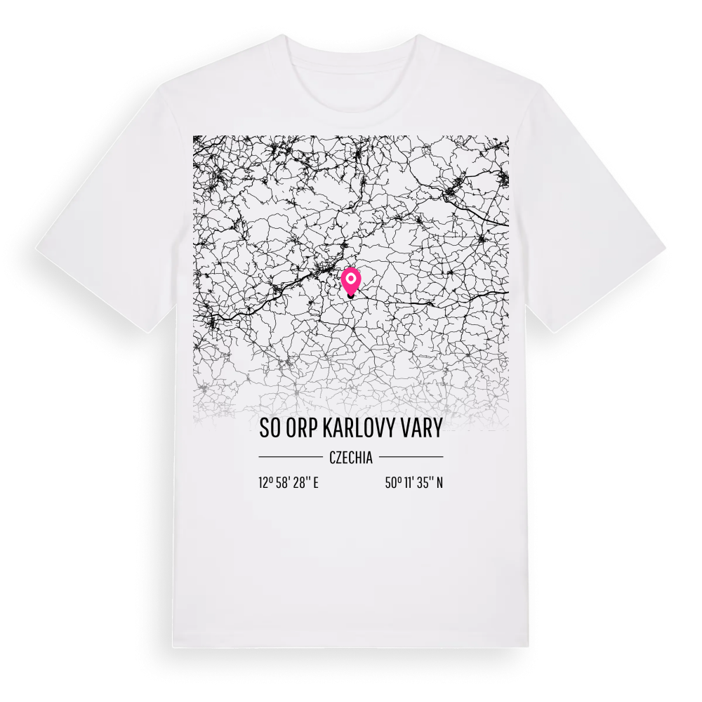 SO ORP Karlovy Vary karta t-shirt – White, i miljö