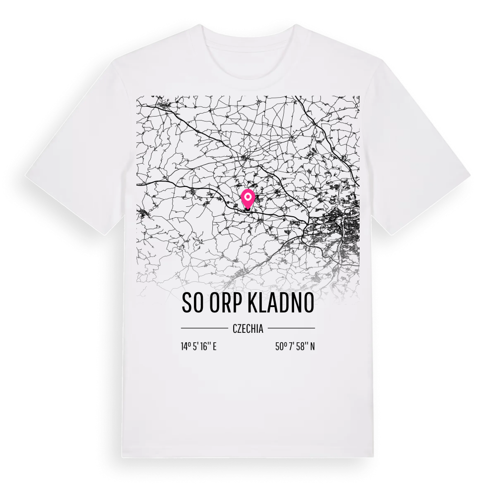 SO ORP Kladno karta t-shirt – White, i miljö
