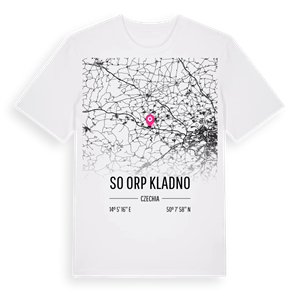 SO ORP Kladno karta t-shirt – ekologisk bomull t-shirt från Pinshirt