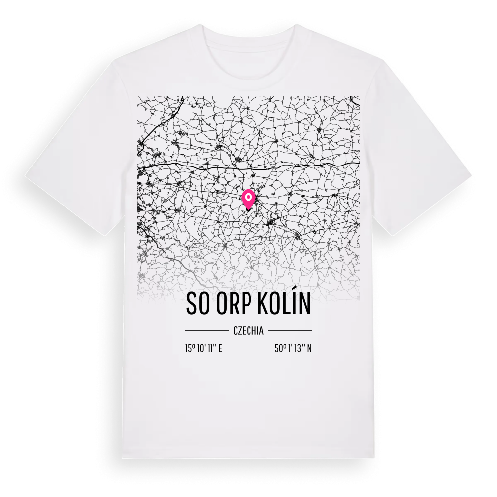 SO ORP Kolín karta t-shirt – White, i miljö