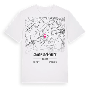 SO ORP Kopřivnice karta t-shirt – ekologisk bomull t-shirt från Pinshirt