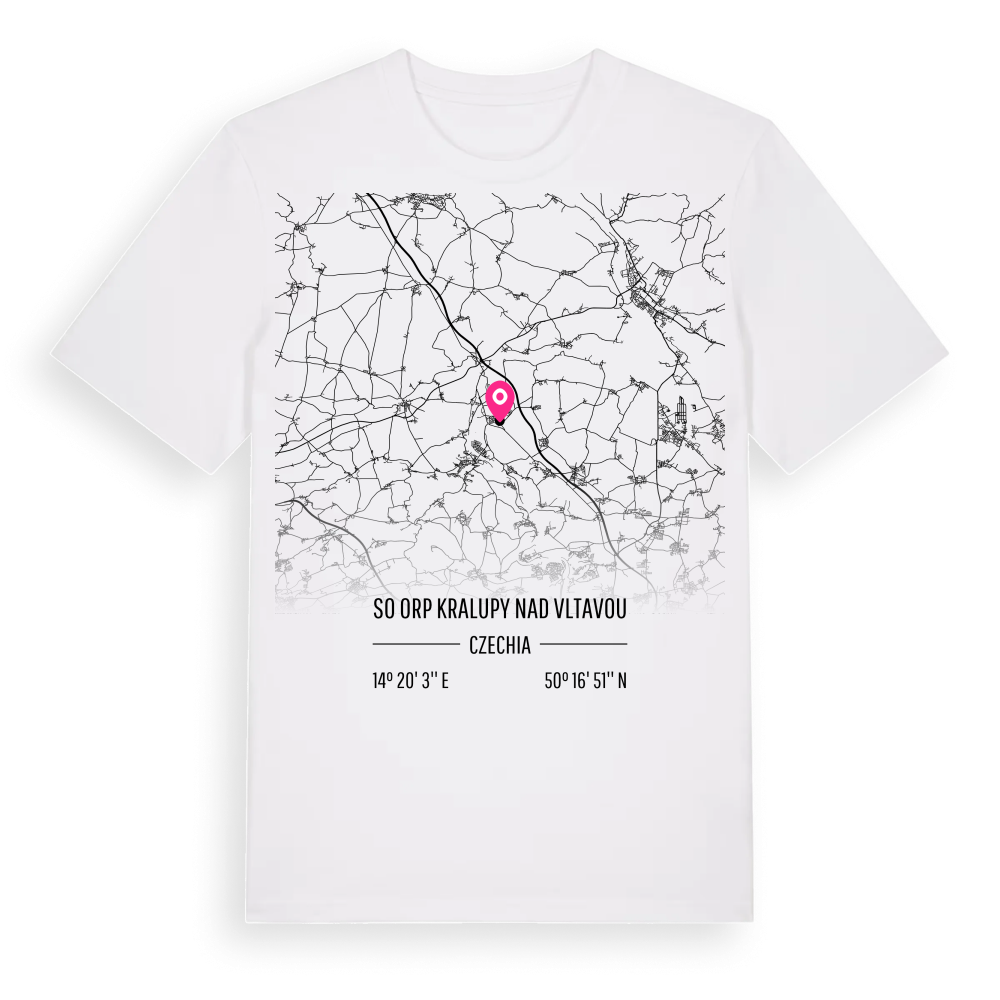 SO ORP Kralupy nad Vltavou karta t-shirt – White, i miljö