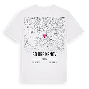 SO ORP Krnov karta t-shirt – ekologisk bomull t-shirt från Pinshirt