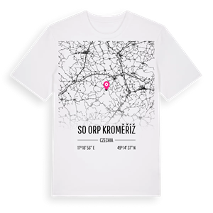 SO ORP Kroměříž karta t-shirt – ekologisk bomull t-shirt från Pinshirt