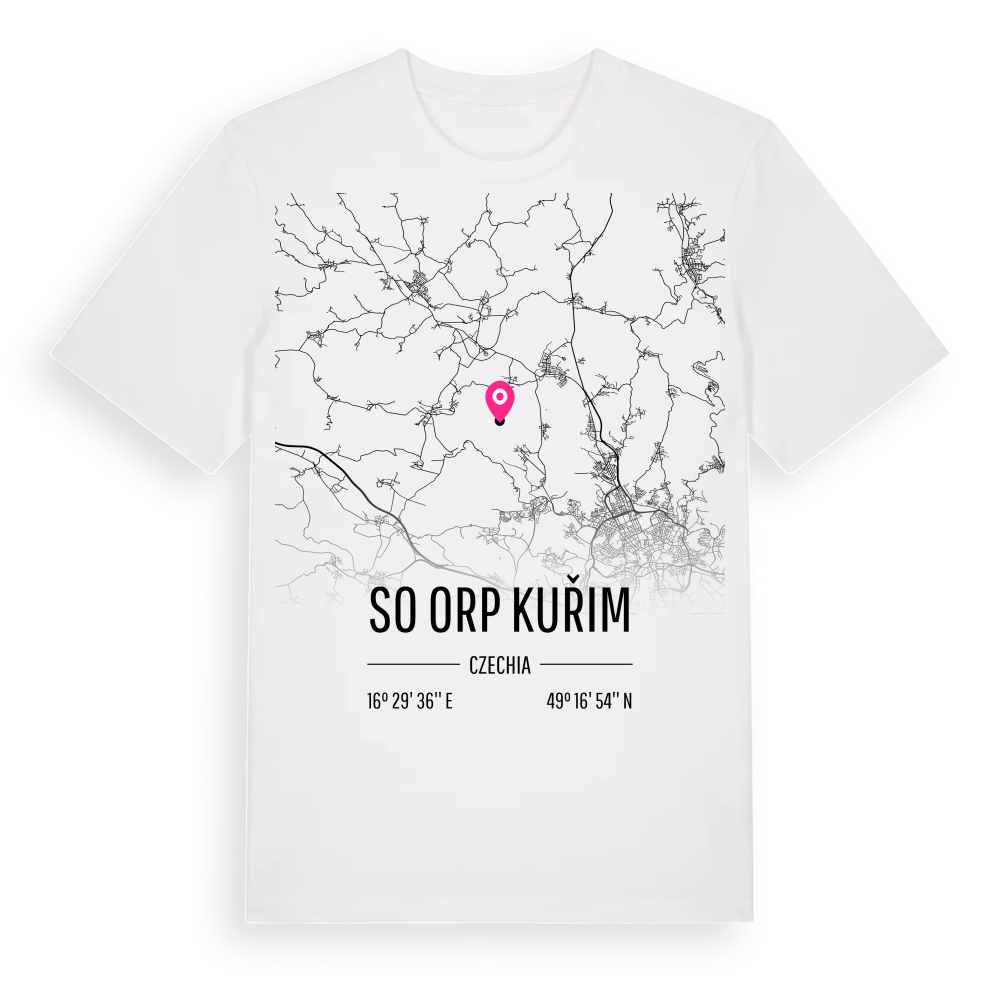 SO ORP Kuřim karta t-shirt – White, i miljö