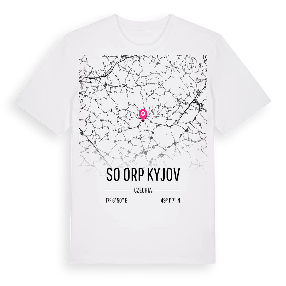 SO ORP Kyjov karta t-shirt – White, i miljö