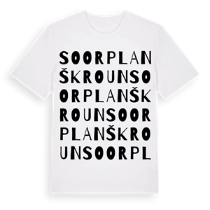 SO ORP Lanškroun ordlek t-shirt – ekologisk bomull t-shirt från Pinshirt
