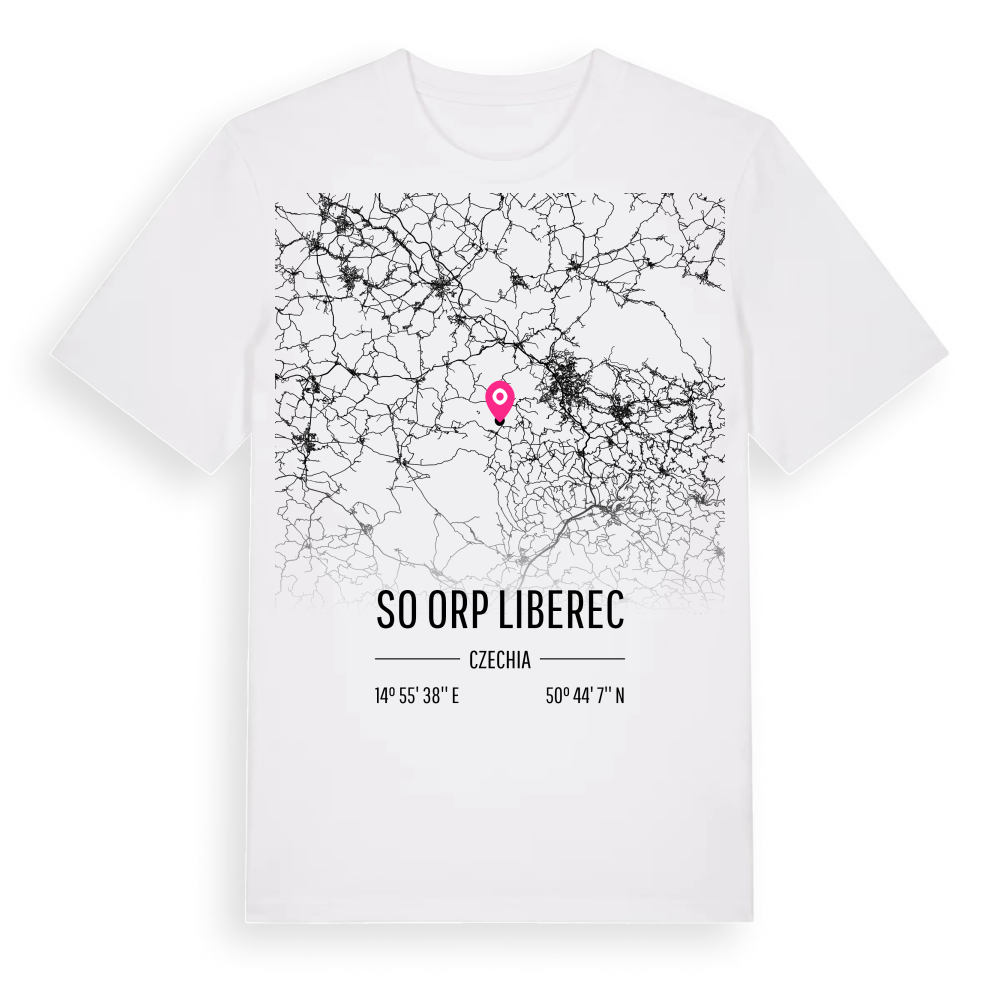 SO ORP Liberec karta t-shirt – White, i miljö