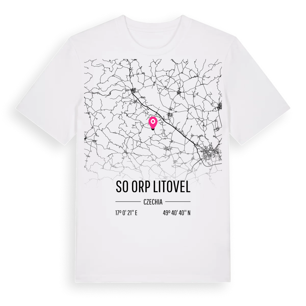 SO ORP Litovel karta t-shirt – White, i miljö