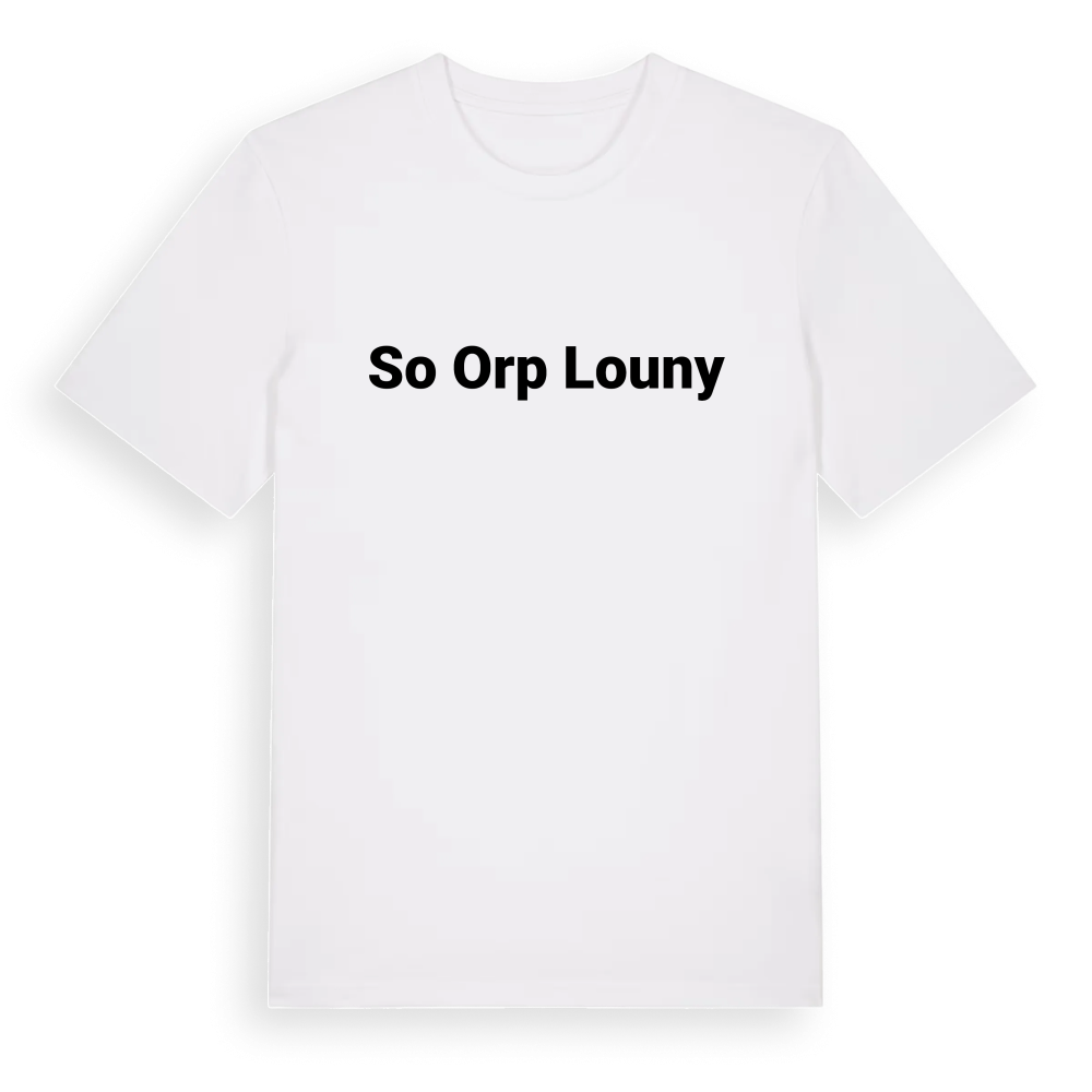 SO ORP Louny fetstil t-shirt – White, i miljö
