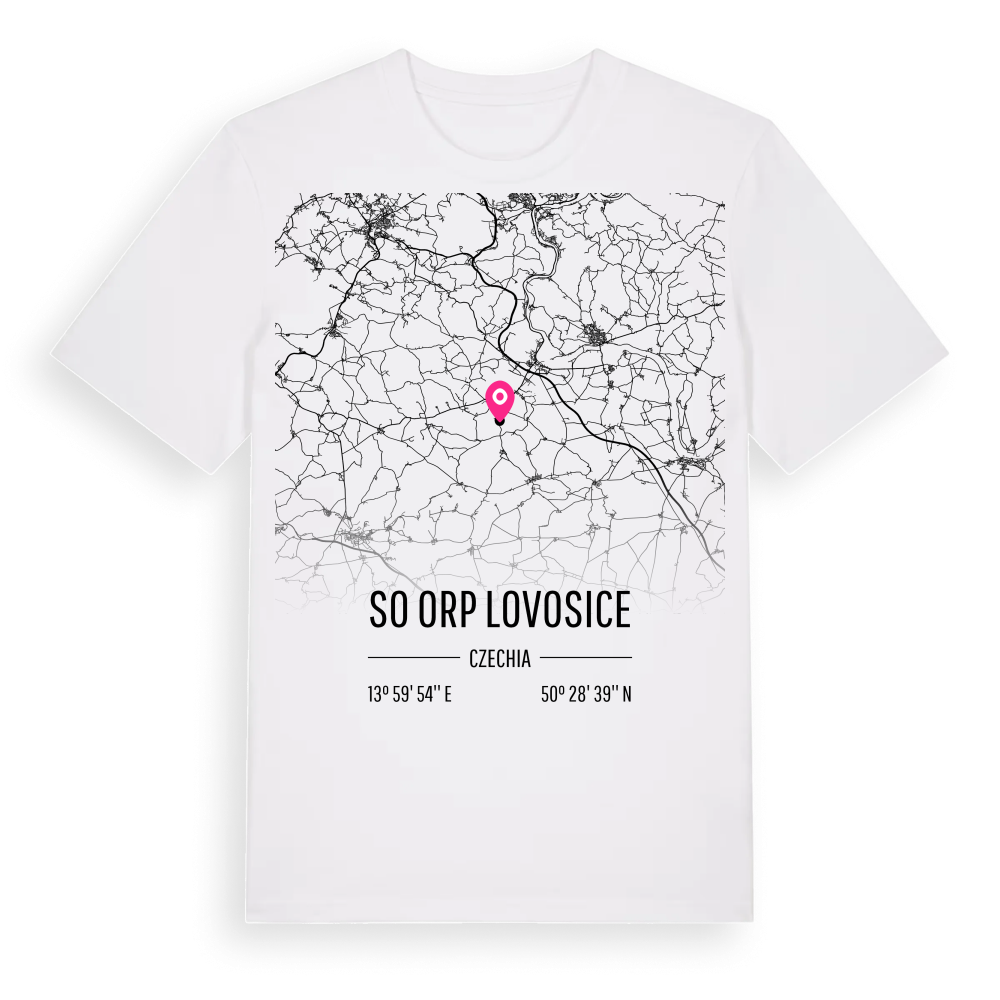 SO ORP Lovosice karta t-shirt – White, i miljö