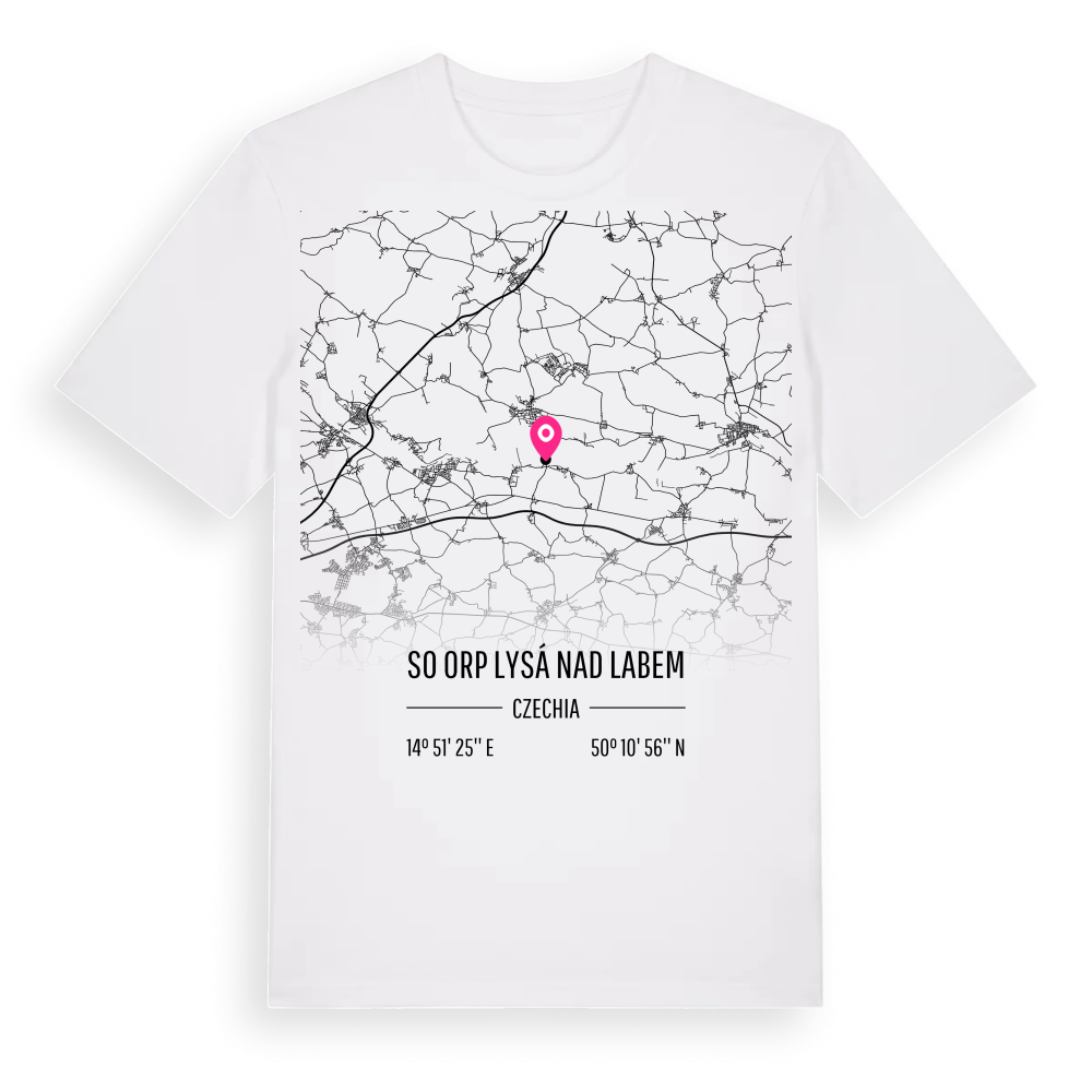 SO ORP Lysá nad Labem karta t-shirt – White, i miljö