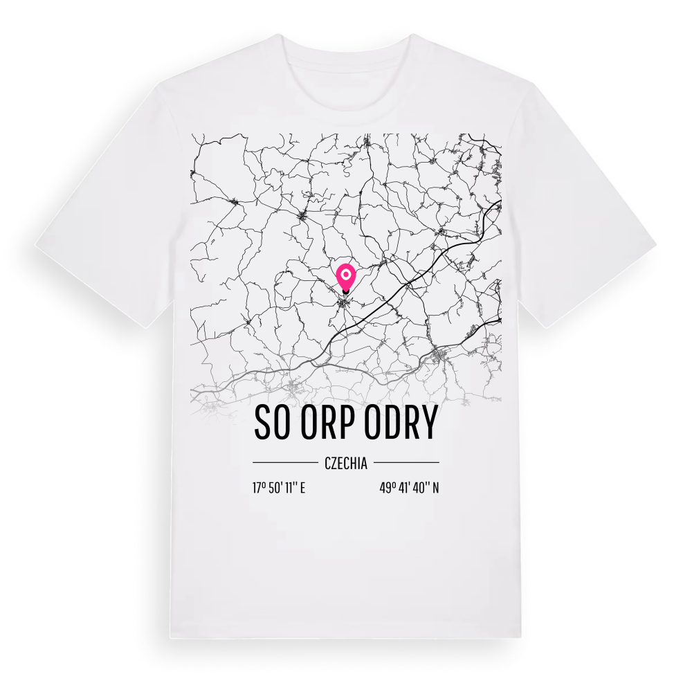 SO ORP Odry karta t-shirt – White, i miljö