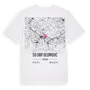 SO ORP Olomouc karta t-shirt – ekologisk bomull t-shirt från Pinshirt