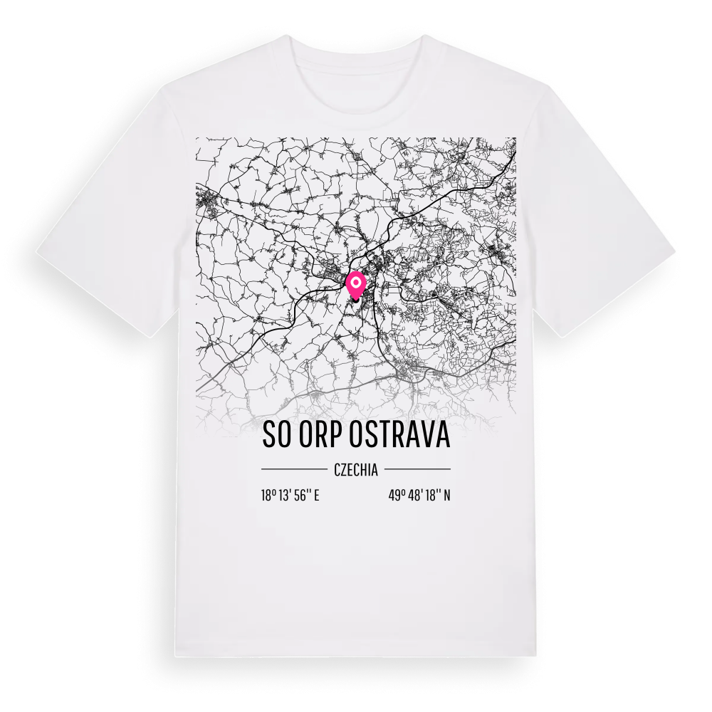 SO ORP Ostrava karta t-shirt – White, i miljö