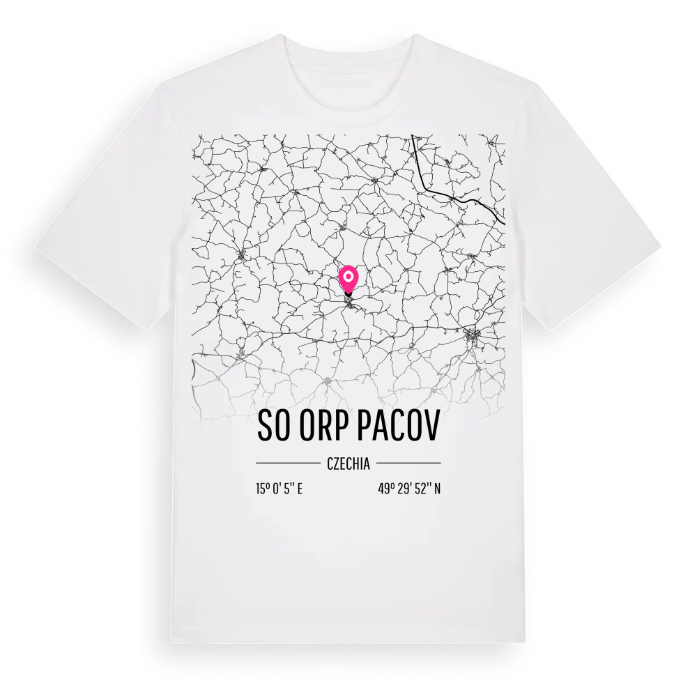 SO ORP Pacov karta t-shirt – White, i miljö