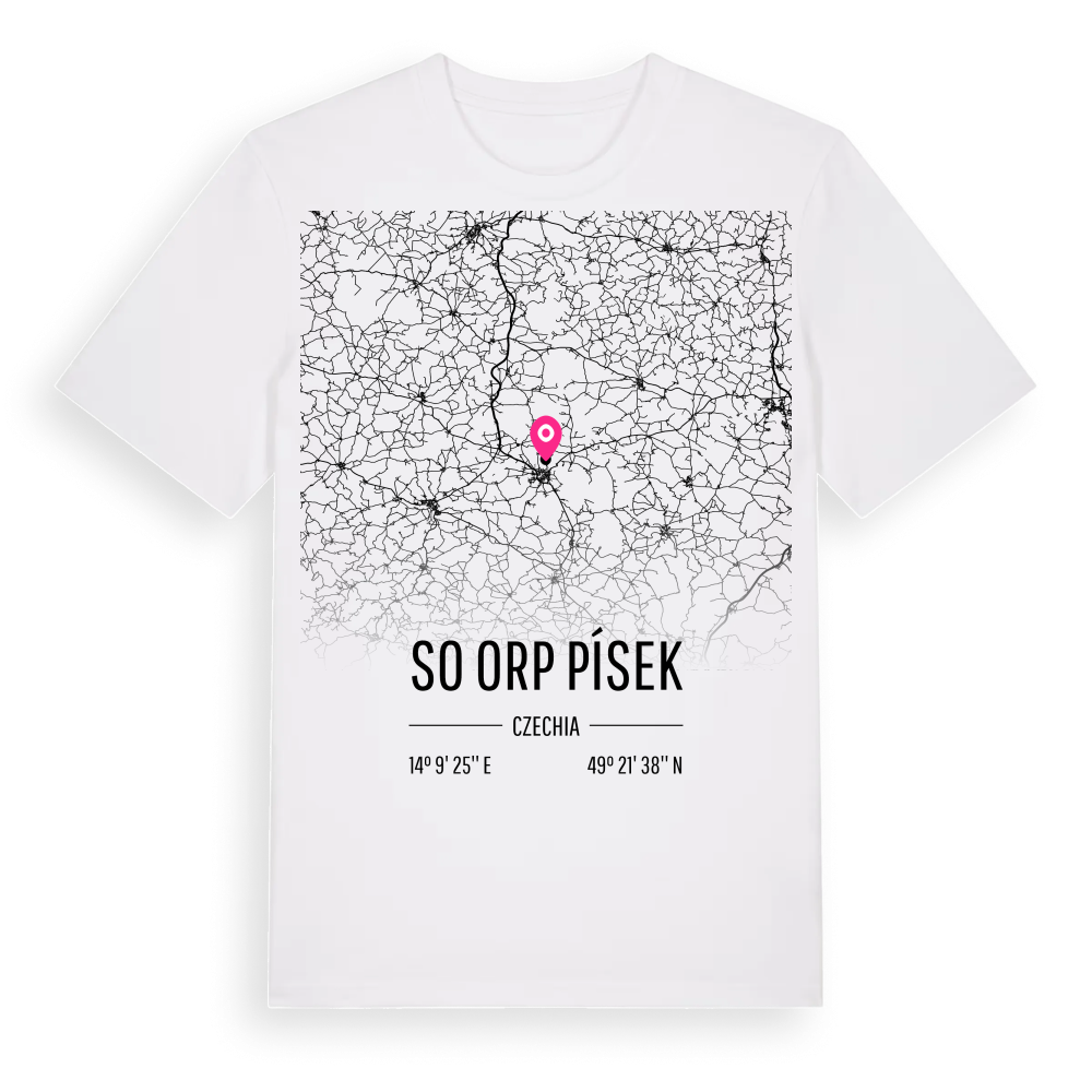 SO ORP Písek karta t-shirt – White, i miljö